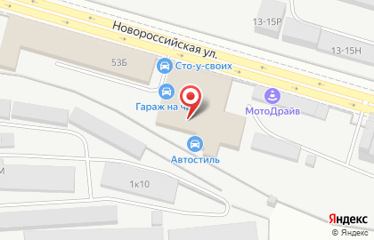АВТОЭМАЛИ №1 на Новороссийской улице на карте