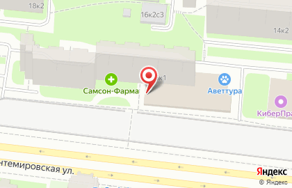 Альт Телеком на Кантемировской на карте