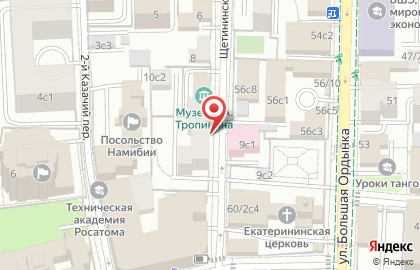 Клиника косметологии Space For на Полянке на карте