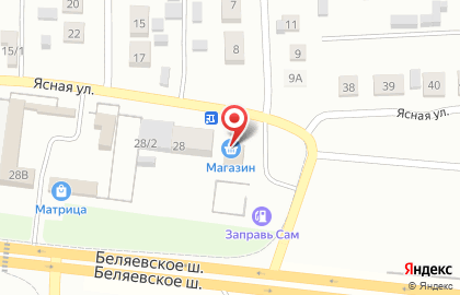 Продуктовый магазин в Оренбурге на карте