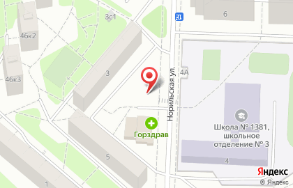 ХОРС на Норильской улице на карте