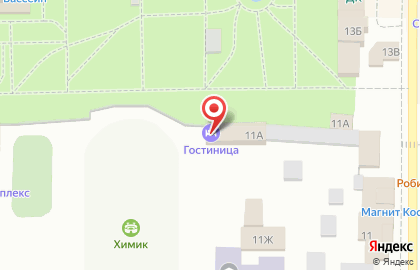 Стадион Центральный на Октябрьской улице на карте