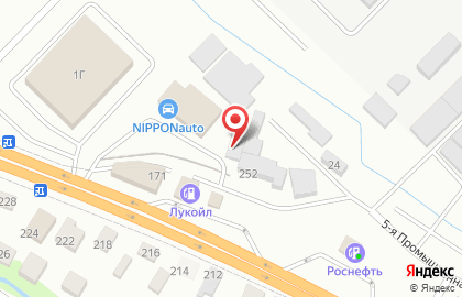 Торговая компания ЮгТрейд на Промышленной улице на карте
