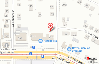 Парикмахерская на ул. Островского на карте