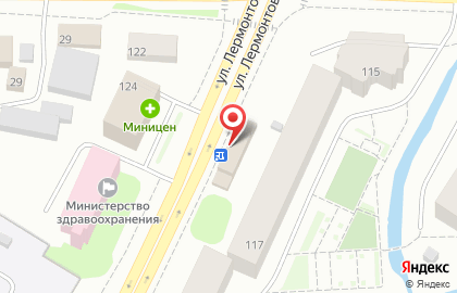 Рослек на улице Лермонтова на карте