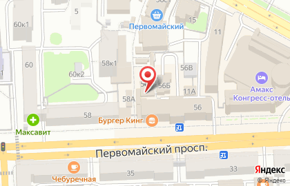 Первомайка на карте