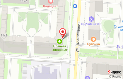 Магазин молочной продукции Ростагроэкспорт на улице Просвещения на карте