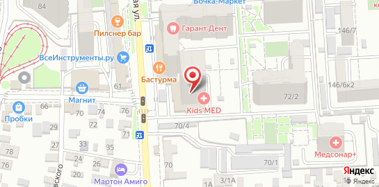 Детский центр здоровья Kids`med на Российской улице на карте