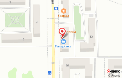Продуктовый супермаркет Пятёрочка на улице Бекетова в Салавате на карте