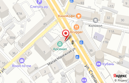 Музей Великой Отечественной Войны Арсенал в Центральном районе на карте