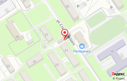 Киоск фруктов и овощей на улице Станиславского на карте