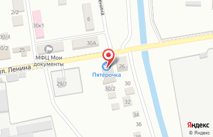 Супермаркет Пятерочка на улице Дзержинского на карте