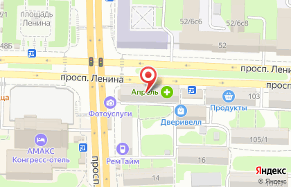 Экспресс-парикмахерская Чик-Чик на проспекте Ленина на карте