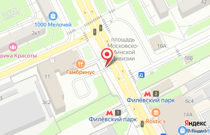 Киоск печатной продукции Алимпис на Филевском парке на карте