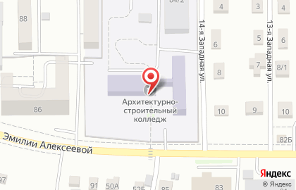 Алтайский архитектурно-строительный колледж в Барнауле на карте