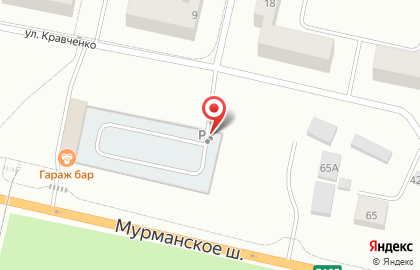 Автостоянка в Санкт-Петербурге на карте
