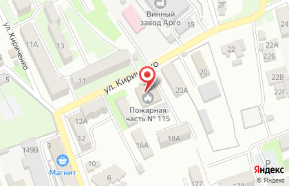 Пожарно-спасательная часть №115 на карте