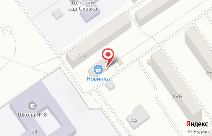 Супермаркет Новинка на улице Дружбы Народов на карте
