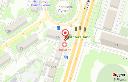 Медицинская компания Инвитро на Пугачевском тракте на карте