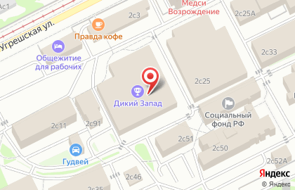Технопарк Синтез на улице Угрешская 2 в Печатниках на карте