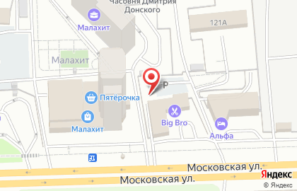 Кирпичный двор на Московской улице на карте