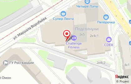 Ветеринарная клиника Ветпомощь «Любимчик» на улице Твардовского на карте