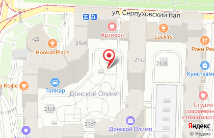 Автомойка на улице Серпуховский Вал на карте