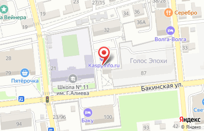 Астраханский новостной портал kaspyinfo.ru на карте