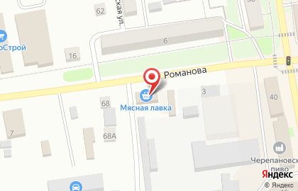 Черепановская мясная лавка на карте