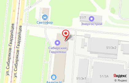 Торгово-производственная компания Торгово-производственная компания на площади Сибиряков-Гвардейцев на карте