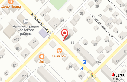 Агентство недвижимости Юпитер на Московской улице на карте