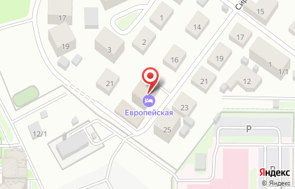 Отель Европейская на карте