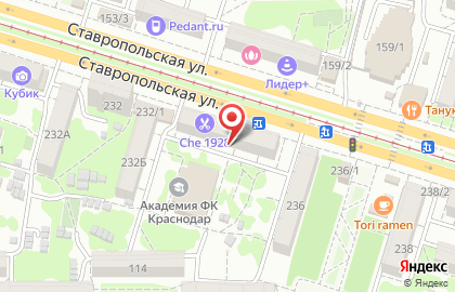 Дева на Ставропольской улице на карте