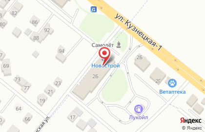 Магазин отделочных материалов НовоСтрой на Кузнецкой улице на карте