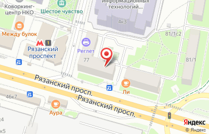 Ремонт стиральных машин Индезит на Рязанском проспекте на карте