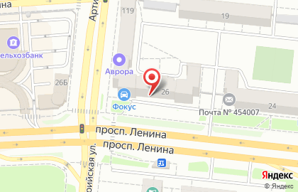 Магазин табачных изделий в Тракторозаводском районе на карте