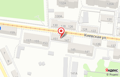 Мебельная фабрика Гринда на Киевской улице на карте