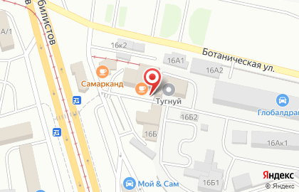 Торговая компания Кировец в Железнодорожном районе на карте