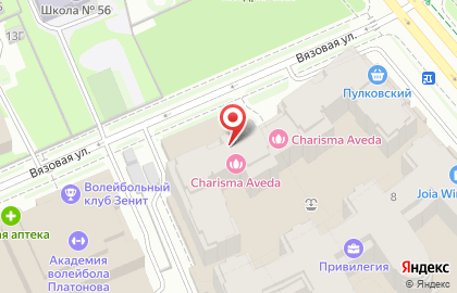 Супермаркет Пулковский на карте