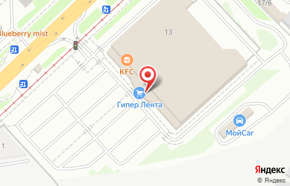 Гипермаркет Лента в Томске на карте