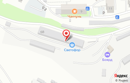 Складская база Кедр на карте