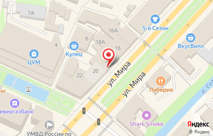 Микрокредитная компания Центр Денежной Помощи-Центр на улице Мира на карте