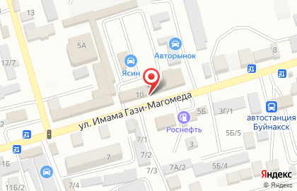 Автомагазин Форсаж в Буйнакске на карте