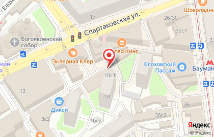 Удобный магазин Магнолия на Спартаковской улице на карте