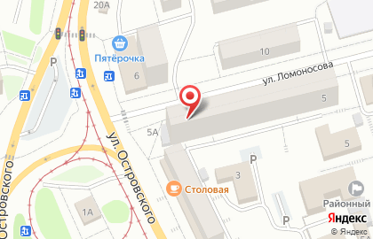 Городская станция юных техников на улице Ломоносова на карте