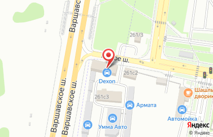 Шиномонтажная мастерская на Варшавском шоссе, 261 ст1 на карте