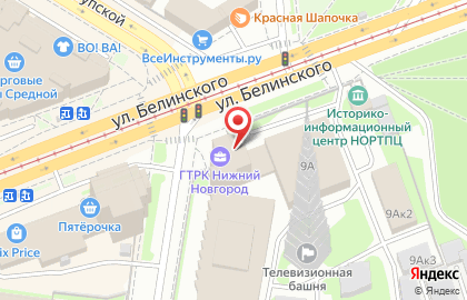 Телеканал Россия. Нижний Новгород на карте