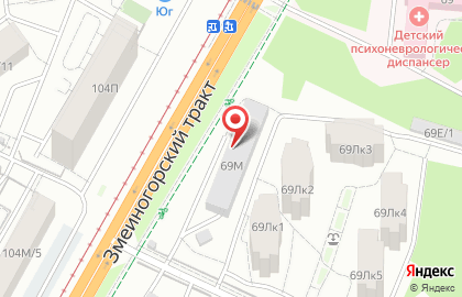 Рекламный щит, РГ Торговая Марка на Змеиногорском тракте на карте