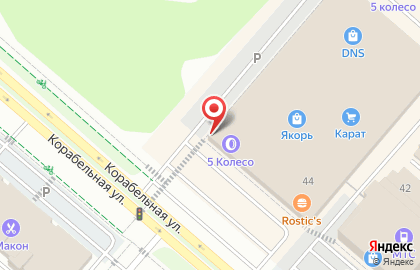 Салон новая Оптика на Корабельной улице на карте