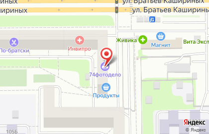 Фирменный мясной магазин Ромкор на улице Братьев Кашириных на карте